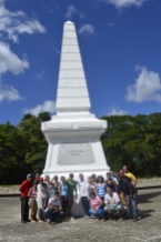 En el Monumento Nacional en Dos Ríos, lugar exacto donde murió José Martí, Héroe Nacional de Cuba.
