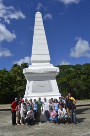 En el Monumento Nacional en Dos Ríos, lugar exacto donde murió José Martí, Héroe Nacional de Cuba.